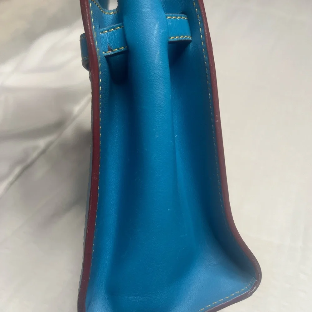 Dooney & Bourke Blue Denim Satchel - Picture 4 of 8